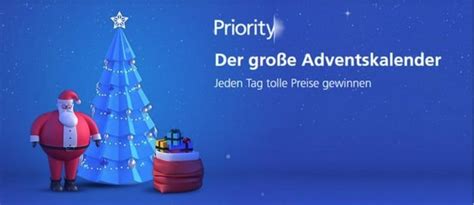 o2 weihnachtskalender|Priority Adventskalender 2024